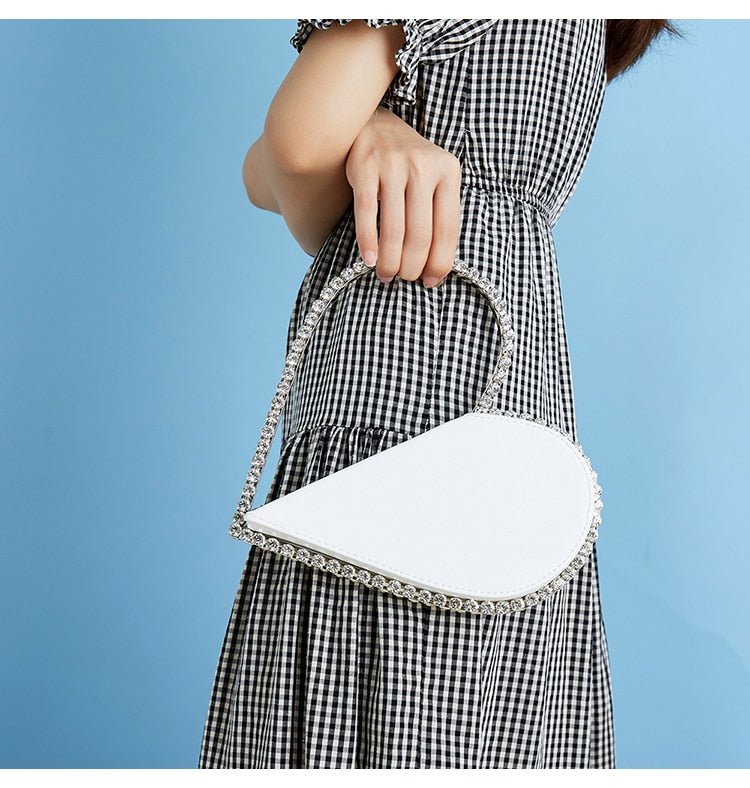 Red Heart Diamond Evening Clutch - - Luxury bags by WAAMII