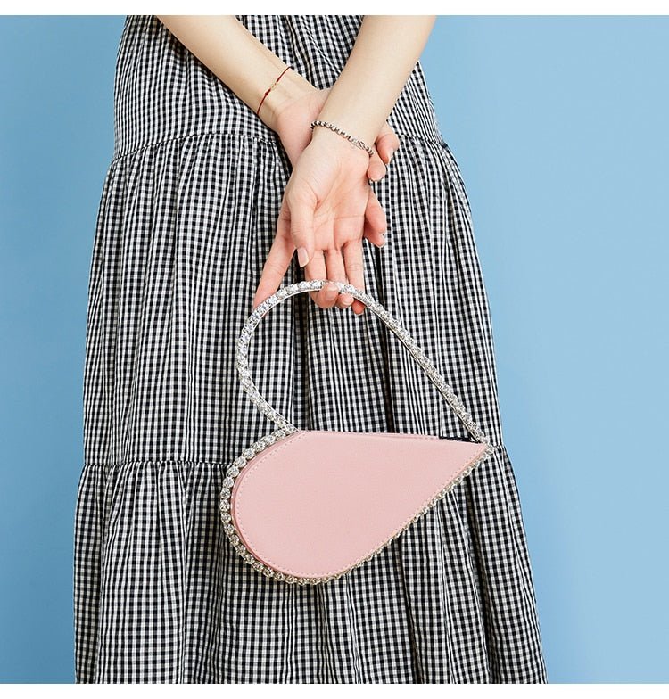 Red Heart Diamond Evening Clutch - - Luxury bags by WAAMII