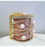 Rhinestones Big Pearls Metal Cage Clutch - - Luxury bags by WAAMII