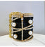 Rhinestones Big Pearls Metal Cage Clutch - Black L13 X W13 X H15cm - Luxury bags by WAAMII