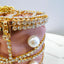 Rhinestones Big Pearls Metal Cage Clutch - - Luxury bags by WAAMII