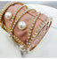 Rhinestones Big Pearls  Metal Cage Clutch bags WAAMII   