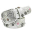 Rivet Rhinestone Studded Women Leather Belt For Jeans Pants - - Luxury Accessories by WAAMII