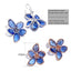 Royal Crystal Rhinestone Flower Stud Earrings - - Luxury Jewelry by WAAMII
