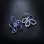 Royal Crystal Rhinestone Flower Stud Earrings - - Luxury Jewelry by WAAMII