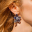 Royal Crystal Rhinestone Flower Stud Earrings - - Luxury Jewelry by WAAMII