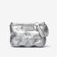 Ruched Ruffles Shoulder Cloud Space Cotton Down Crossbody Quilted Handbag - Silvery 34-10-27cm - Luxury bags by WAAMII