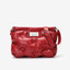Ruched Ruffles Shoulder Cloud Space Cotton Down Crossbody Quilted Handbag - Red 34-10-27cm - Luxury bags by WAAMII
