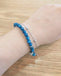 S925 Sterling Silver Genuine Blue Kyanite Semi-precious Healing Crystal Beads Bracelet - - Luxury Jewelry by WAAMII