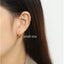 S925 Sterling Silver Geometric Polygonal Hoop Earrings - - Luxury Jewelry by WAAMII