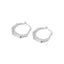 S925 Sterling Silver Geometric Polygonal Hoop Earrings - Silver EB084 Big Size - Luxury Jewelry by WAAMII