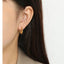 S925 Sterling Silver Geometric Polygonal Hoop Earrings - - Luxury Jewelry by WAAMII