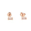 S925 Sterling Silver Minimalist Brief Geometic Bar Gemstone Stud Earrings - Rose gold white ston - Luxury Jewelry by WAAMII
