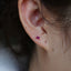 S925 Sterling Silver Minimalist Brief Geometic Bar Gemstone Stud Earrings - - Luxury Jewelry by WAAMII