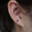 S925 Sterling Silver Minimalist Brief Geometic Bar Gemstone Stud Earrings - - Luxury Jewelry by WAAMII