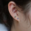S925 Sterling Silver Minimalist Brief Geometic Bar Gemstone Stud Earrings - - Luxury Jewelry by WAAMII