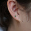 S925 Sterling Silver Minimalist Brief Geometic Bar Gemstone Stud Earrings - - Luxury Jewelry by WAAMII
