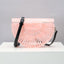 Semicircular Box Tortoise Shell Hollow Out Acrylic Clutch - pink pu - Luxury bags by WAAMII