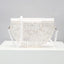 Semicircular Box Tortoise Shell Hollow Out Acrylic Clutch - white bead - Luxury bags by WAAMII
