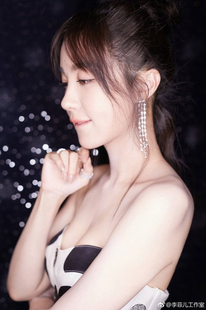 Shining Geometry Stone Tassels Long Dangle Drop Earrings - - Luxury Jewelry by WAAMII