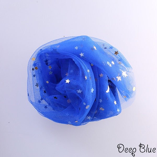 Shiny Glitter Star Ladies Sexy Fishnet Mesh Socks Summer Style - deep blue - Luxury Accessories by WAAMII