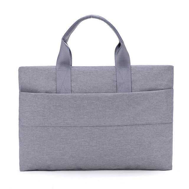 Simplicity Canvas Briefcases Womens Laptop Bag Notebook Handbag - Gray - Luxury bags by WAAMII