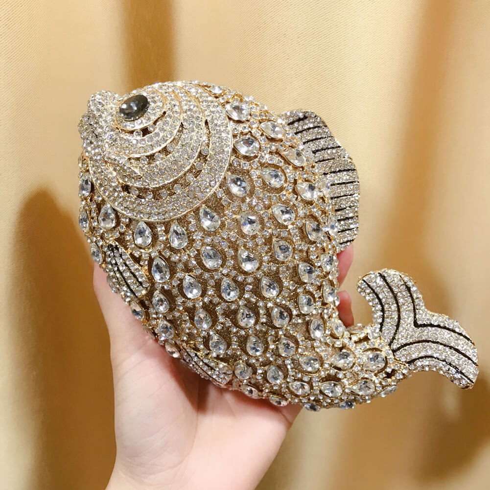 Sparkle Fish Clutch Bag Evening Clutch - - Luxury bags by WAAMII