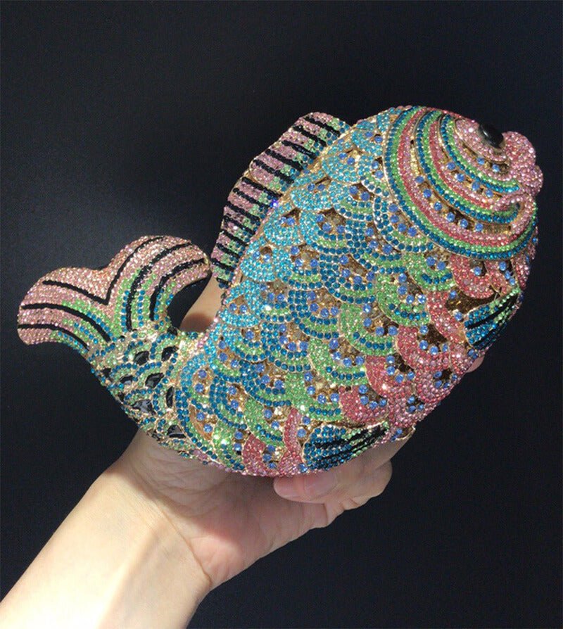 Sparkle Fish Clutch Bag Evening Clutch - - Luxury bags by WAAMII