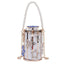 Star Diamond Hollow Cage Clutch With Pearl Chains - White 10x10x15 CM - Luxury bags by WAAMII