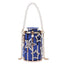 Star Diamond Hollow Cage Clutch With Pearl Chains