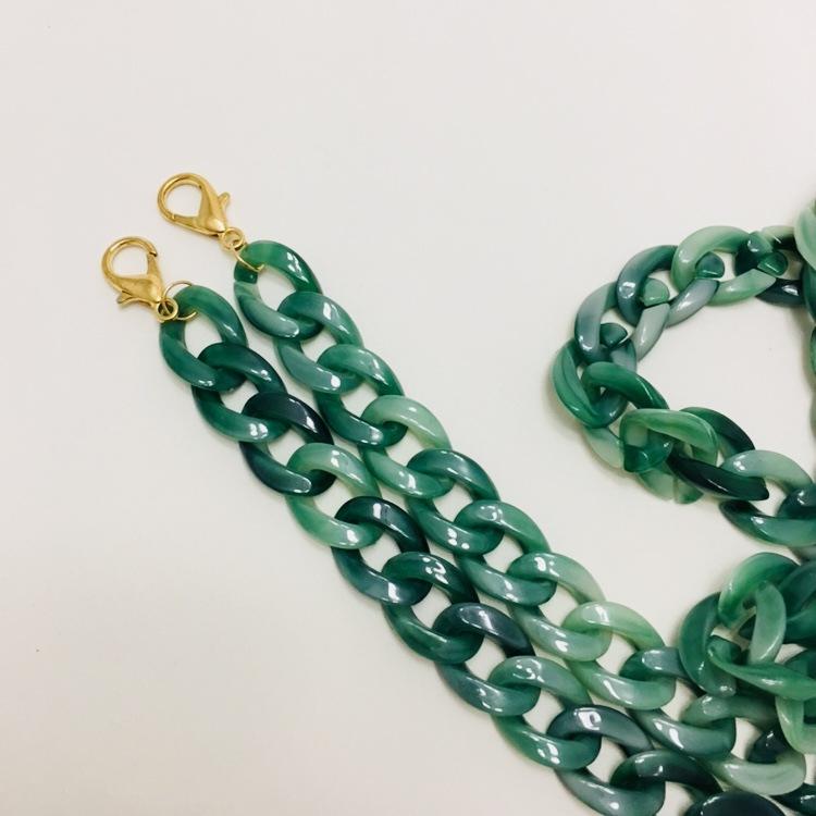 Stunning Trendy Jade Green Acrylic Clutch Bag - - Luxury bags by WAAMII