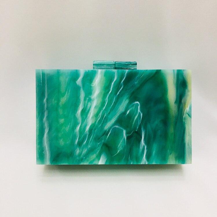 Stunning Trendy Jade Green Acrylic Clutch Bag bags WAAMII   