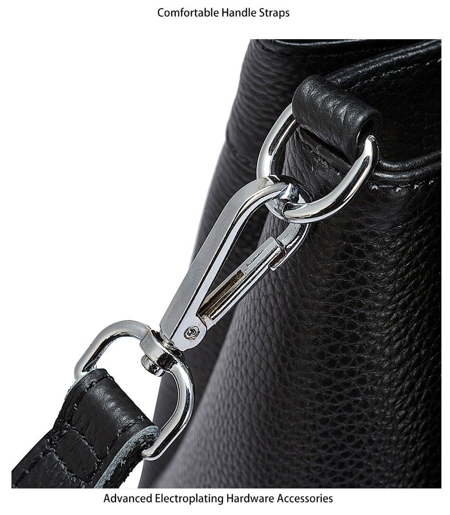 Stylish Genuine Leather Fashion Tote Bag - - Luxury bags by WAAMII