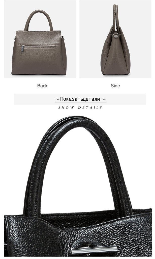 Stylish Genuine Leather Fashion Tote Bag - - Luxury bags by WAAMII