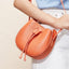 Stylish Soft Leather Half Circle Mini Bucket Tassel Crossbody - - Luxury bags by WAAMII