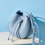 Stylish Soft Leather Half Circle Mini Bucket Tassel Crossbody - - Luxury bags by WAAMII