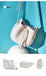 Stylish Soft Leather Half Circle Mini Bucket Tassel Crossbody - - Luxury bags by WAAMII