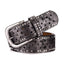 Stylish Women Rivet Belt Hollow Out Wristband-WB7039 - Gun black 110cm - Luxury Accessories by WAAMII