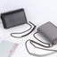 Top Grain Cow Leather Rivets Crossbody Bag with Leather Mix Metal Chain - - Luxury bags by WAAMII