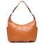 Top Grain Genuine Leather Multi-pockets Dumpling Shaped Hobo Satchel bags WAAMII Brown  