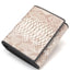 Top Grain Serpentine Pattern Leather Rfid Card Holder Mini Purse Wallet - - Luxury bags by WAAMII