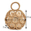 Top Handle Circular Weaving Hollow Straw Bag Beach Bag - - Luxury bags by WAAMII
