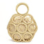 Top Handle Circular Weaving Hollow Straw Bag Beach Bag - beige beige lining - Luxury bags by WAAMII
