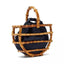 Top Handle Half Moon Bamboo Tassel Tote - - Luxury bags by WAAMII
