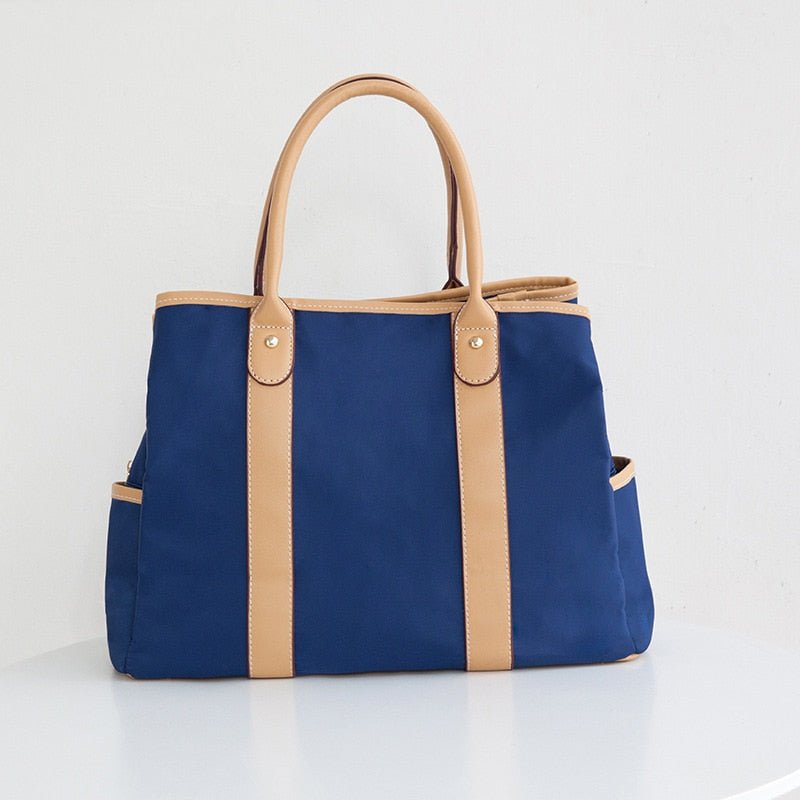 Triple Compartment Handbag Women's Large Shoulder Nylon Tote Bag - - Luxury bags by WAAMII