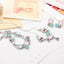 Two-Tone Floral Crystal Rhinestone Wedding Bridal Jewelry Sets Jewelry WAAMII   