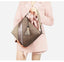 Vegan Leather Spliced Serpentine Satchel With Tassel - - Luxury bags by WAAMII