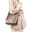 Vegan Leather Spliced Serpentine Satchel With Tassel - - Luxury bags by WAAMII