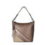 Vegan Leather Spliced Serpentine Satchel With Tassel - - Luxury bags by WAAMII