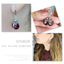 Vintage 925 Sterling Silver Engraving Red CZ Stone Oval Earrings - - Luxury Jewelry by WAAMII